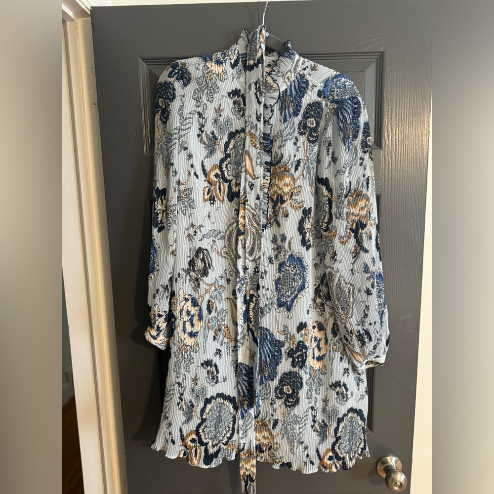Tory Burch Deneuve Floral Ruffle Dress